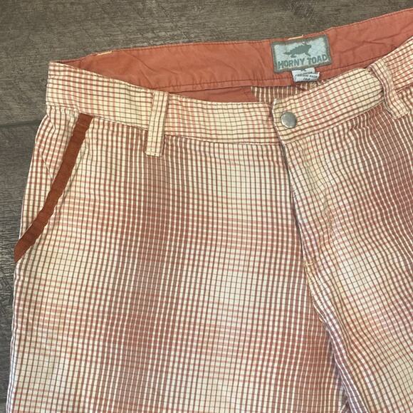 Horny Toad Women's Cotton Bermuda Shorts Orange Size 8 - Picture 2 of 7